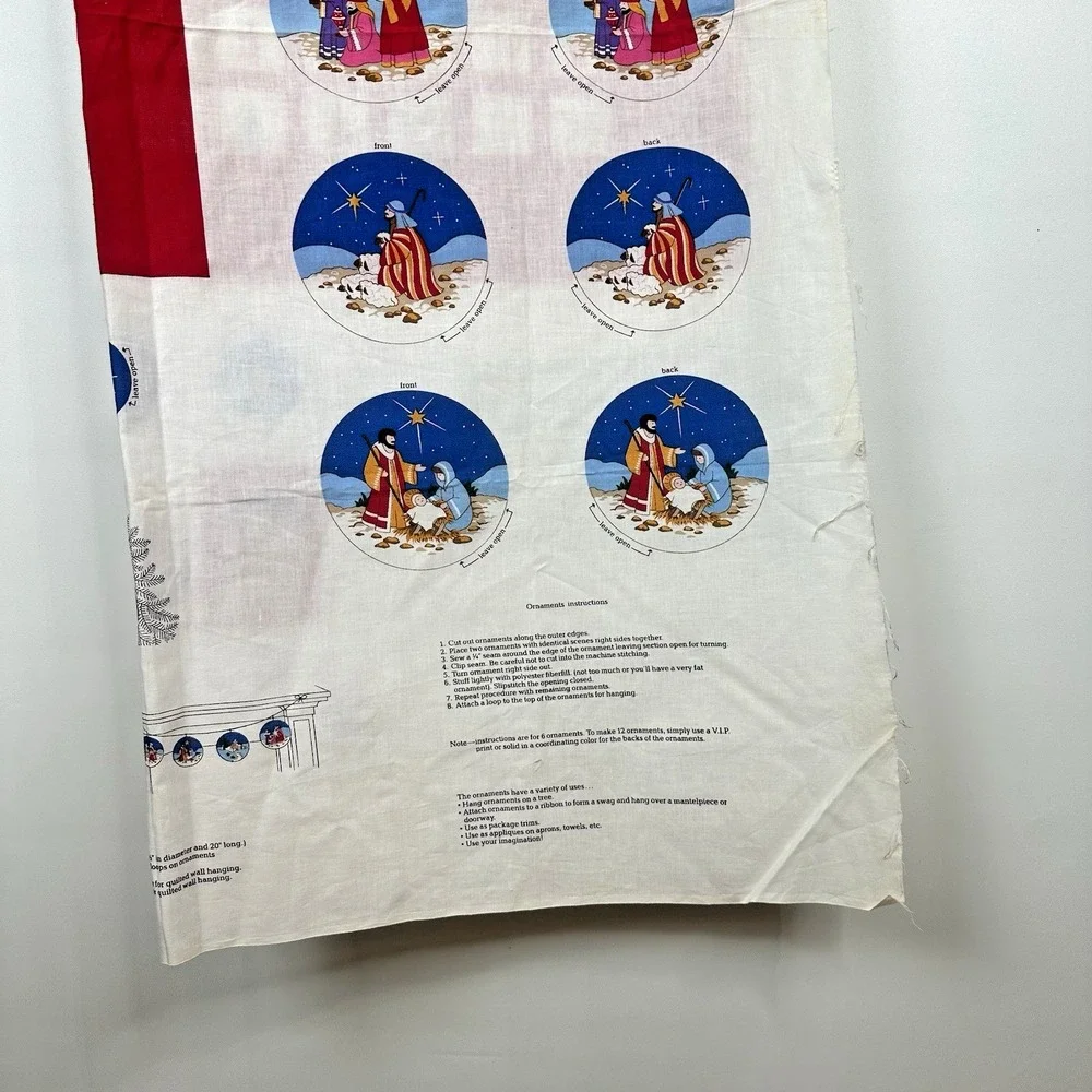 Christmas Follow The Star Nativity‎ Advent Calendar And Ornaments Fabric Craft